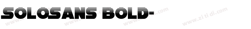 SoloSans Bold字体转换